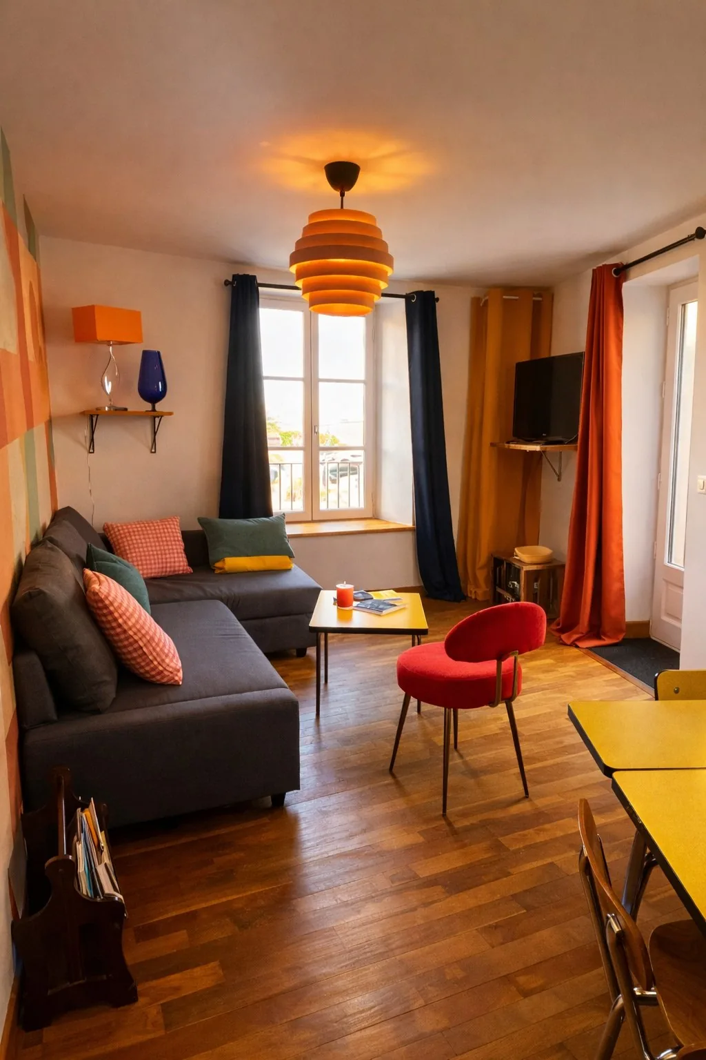 Vinyle Club, logement rétro années 70 avec terrasse, à Bellême, dans le Perche — photo 14 sur 16